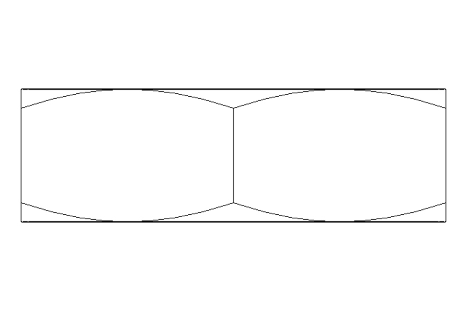 Hexagon nut M10x1 A2 DIN439