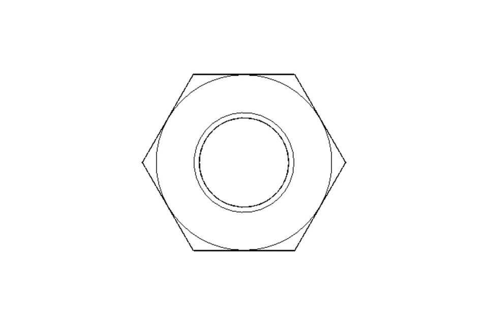 Hexagon nut M8 A2 DIN936