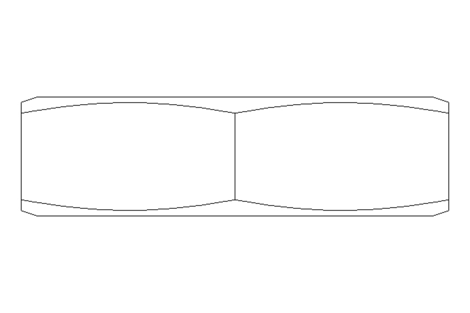 Tuerca hexagonal LH M24x2 St-Zn DIN936