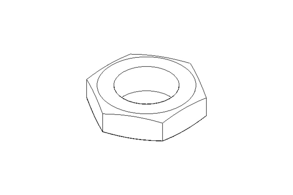 Tuerca hexagonal LH M24x2 St-Zn DIN936