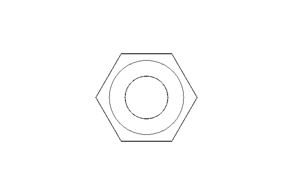 Tuerca hexagonal M6 A2 DIN980