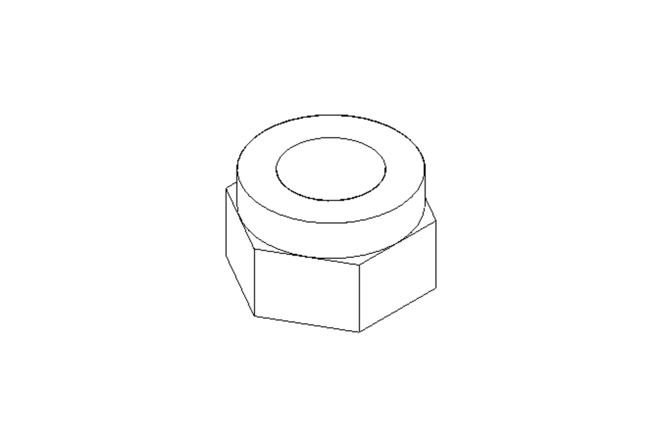 Hexagon nut M16 St-Zn DIN985