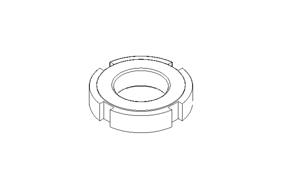 Écrou à encoches M24x1,5 A2 DIN1804