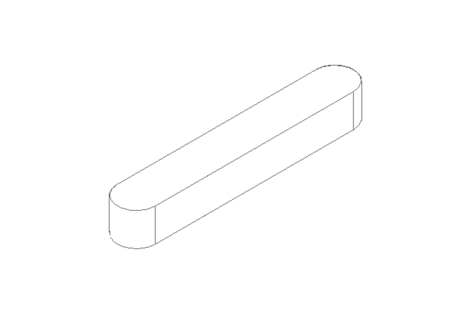 Chaveta DIN6885-1 A 50x8x7 1.4571