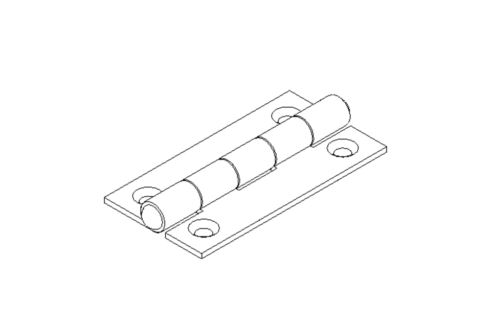 Scharnier 80x42 A2