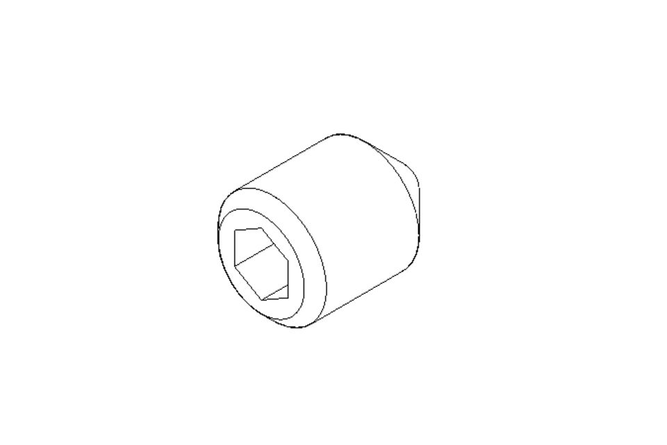 Parafuso sem cabeça M6x8 DIN914