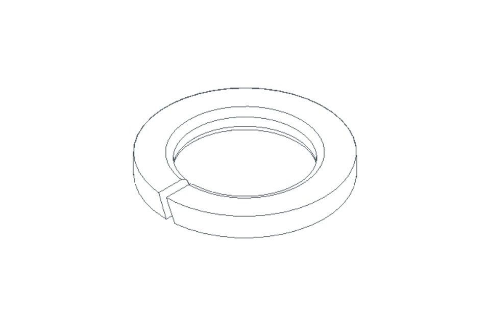 Spring lock washer B 18 St-Zn DIN127