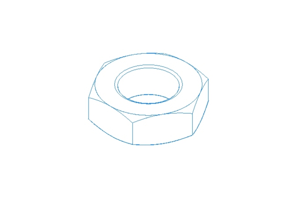 Hexagon nut M12x1.5 St-Zn DIN439