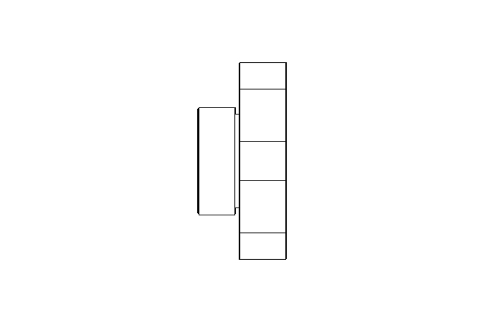 Flange bearing GLCTE 35x94x41.8