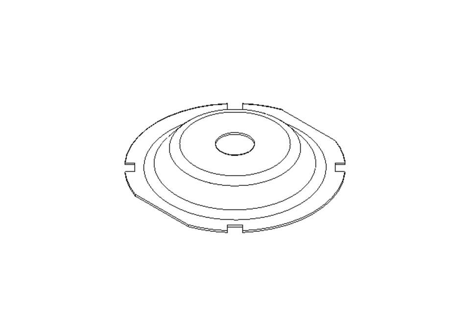 Membrane/diaphragm D=50 L/H=8 EPDM