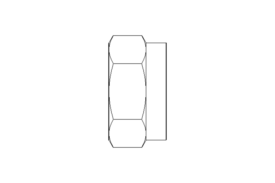 Hexagon nut M10 A2 DIN985