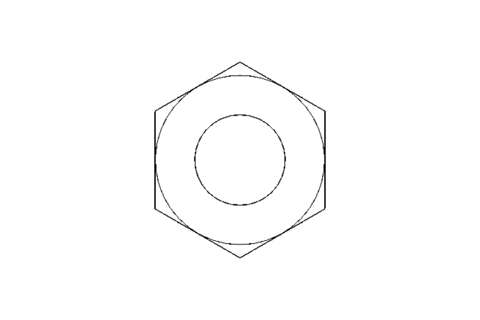 Hexagon nut M12 A2 DIN985