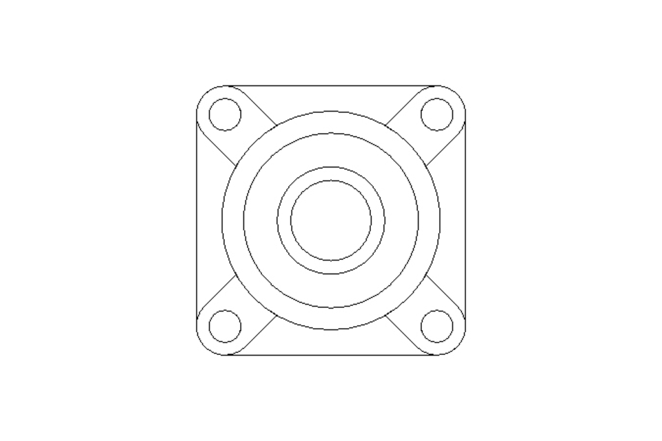 Flange bearing UCF 35/42.9x117