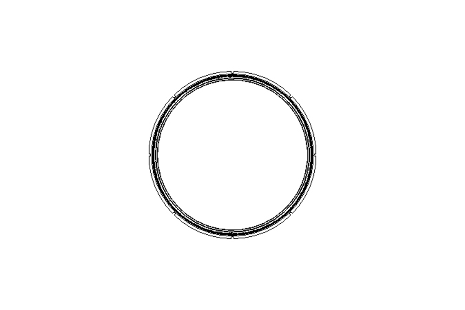 Sealing ring TVY 210x233.4x8.9 PTFE