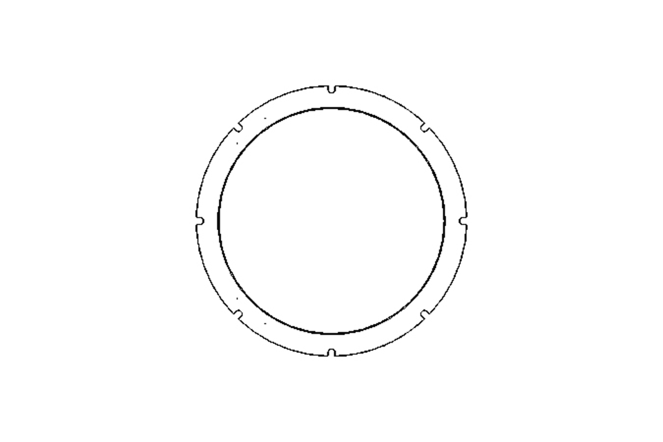 Sealing ring TVY 95x114x6.5 PTFE