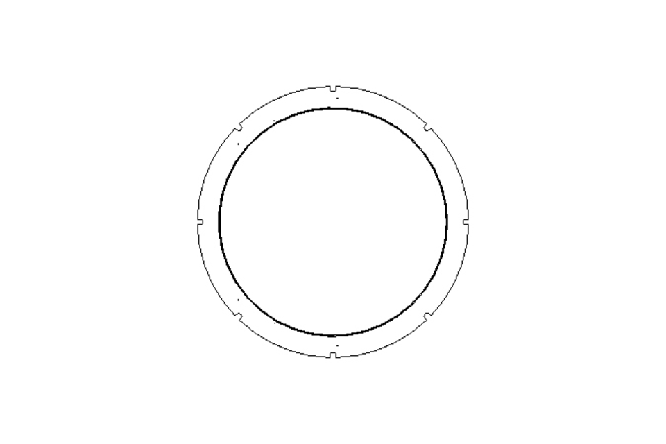 Sealing ring TVY 120x143.4x8.9 PTFE