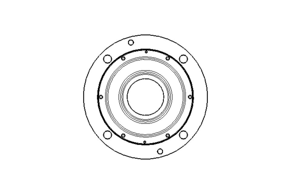 Flange bearing 100x340x145