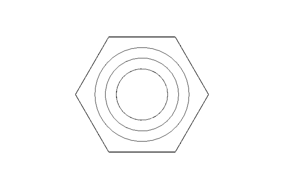 Hexagon cap nut M3 A1 DIN917