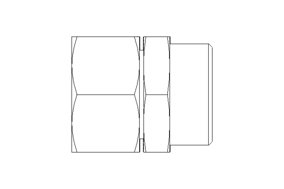 Spacing adapter L 28/28 St ISO8434