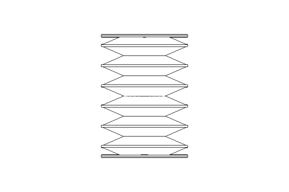 Rubber bellows L=28-146 d=48