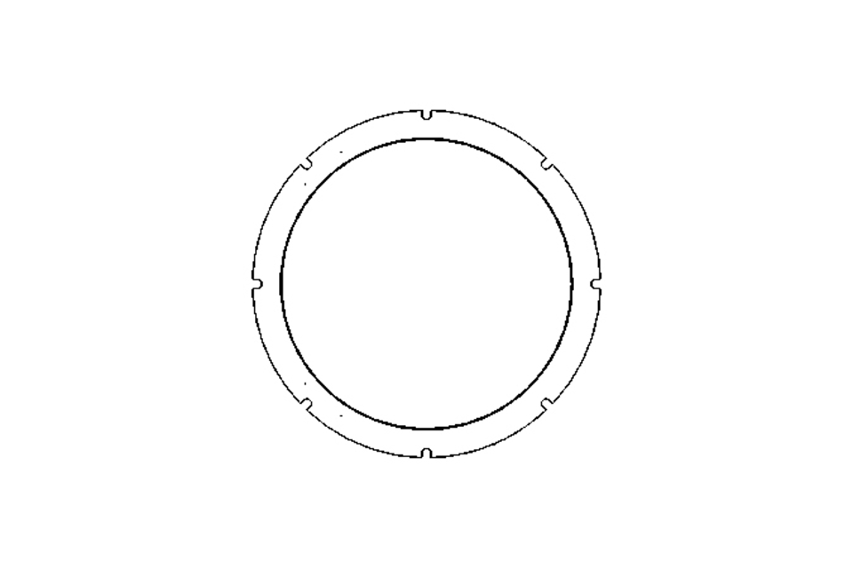 Sealing ring TVY 95x114x6.5 PTFE