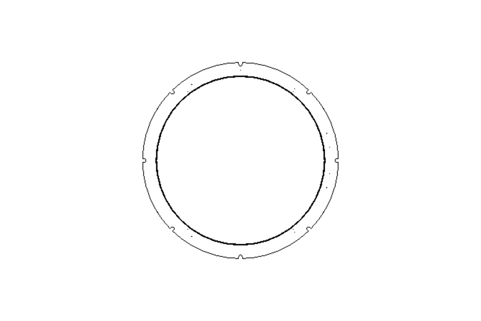 Sealing ring TVY 140x163.4x8.9 PTFE