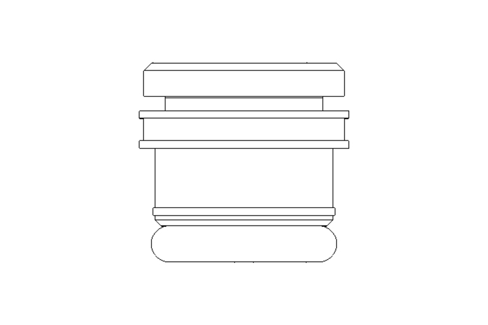 Anschlusspatrone D=8 für Metallkörper