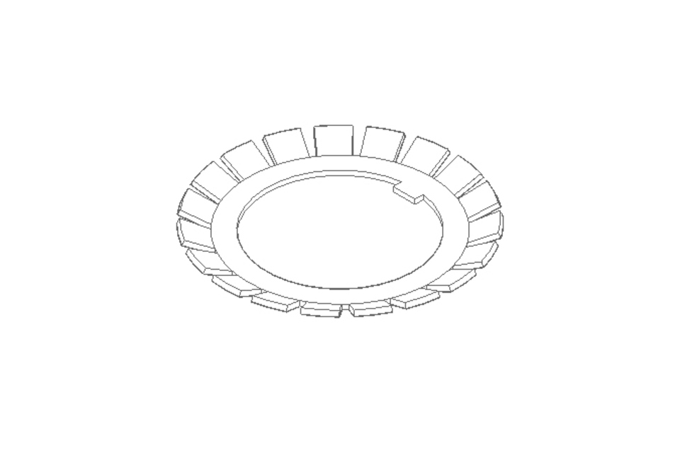 Sicherungsblech MB8 40x62 St-Zn DIN5406