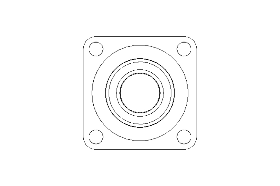 Flange bearing PCJ N 50/43.7x143