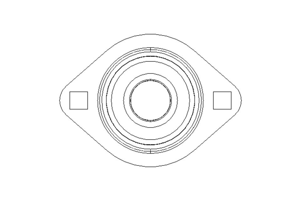 Flange bearing RAT 20x66x31