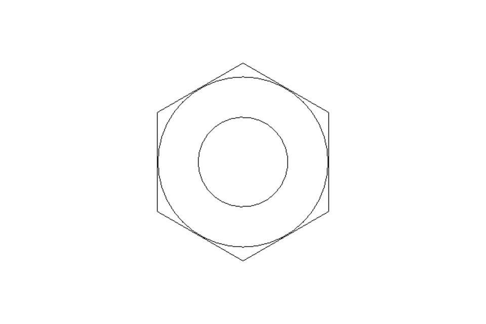 Hexagon nut M8 A4 DIN985