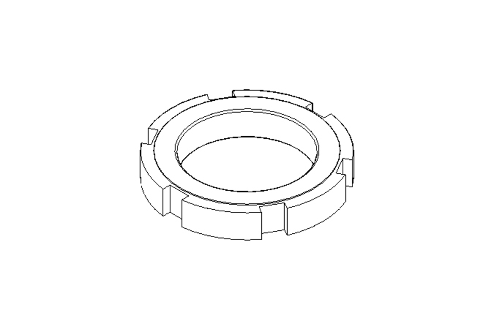 Slotted nut M55x2 ST