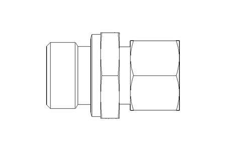 Conector roscado p/ tubos L 12 G1/2"