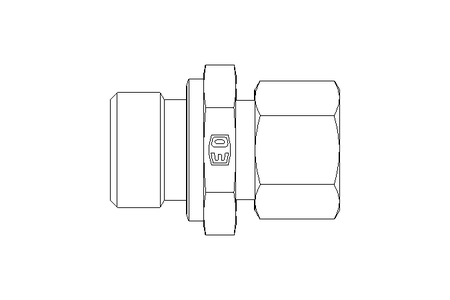 Conector roscado p/ tubos L 12 G1/2"