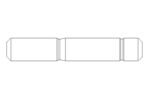 Stiftschraube M10x50 DIN938-flZn/720h