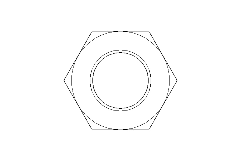 Hexagon nut M30 A2 ISO4035