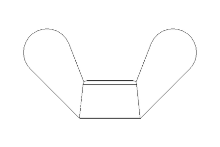 Tuerca de mariposa M12 A2 DIN315