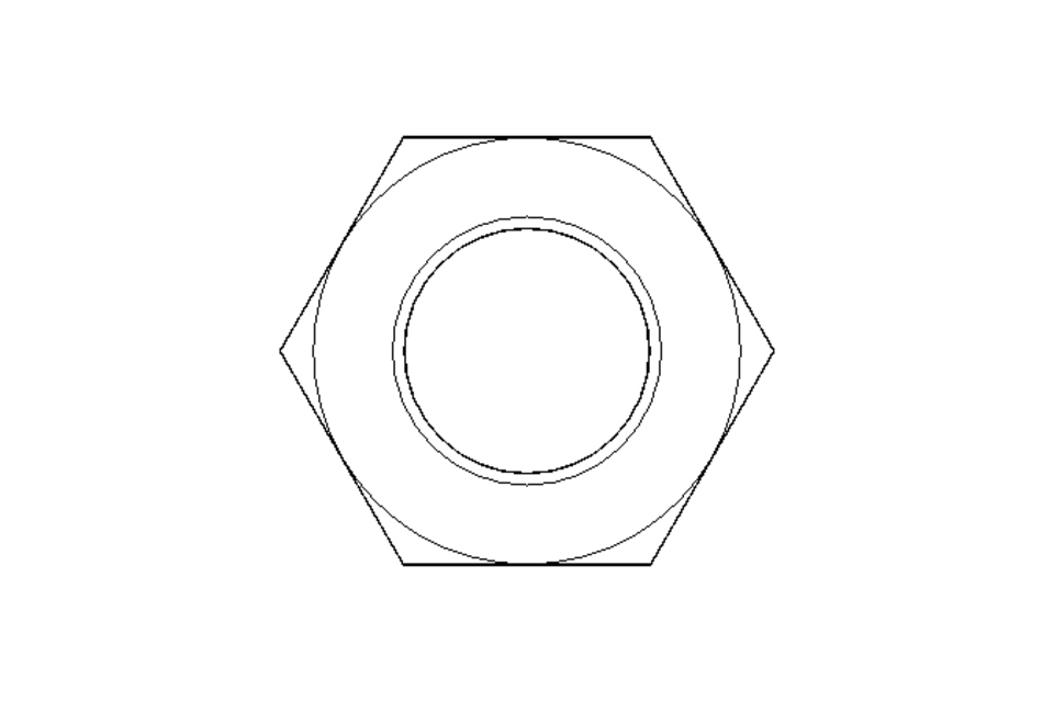 Hexagon nut M24 A2 DIN 439